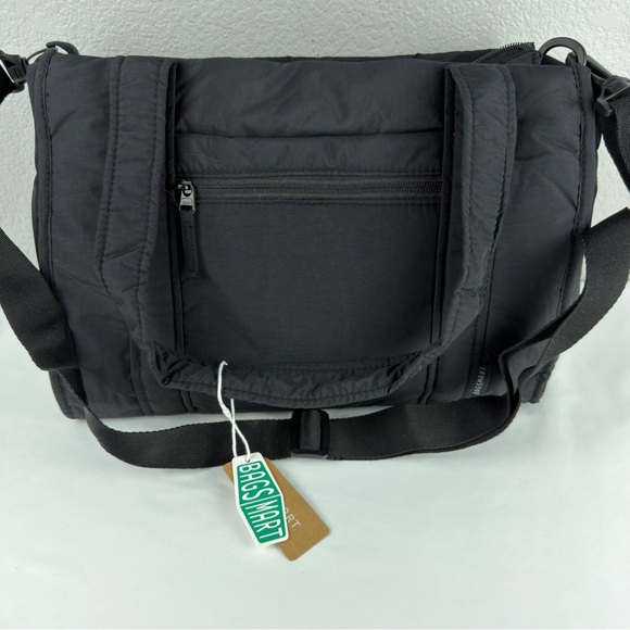 BAGSMART Small Tote Bag for Women, Crossbody Bag with Zipper Black - Picture 2 of 9